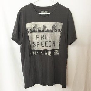 Free Speech T-Shirt XL Threads 4 Thought Organic